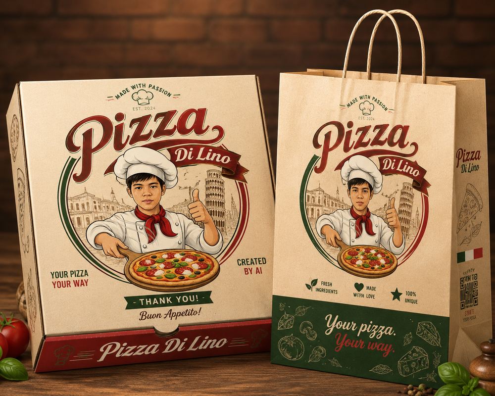 Hộp và túi đựng Pizza Di Lino